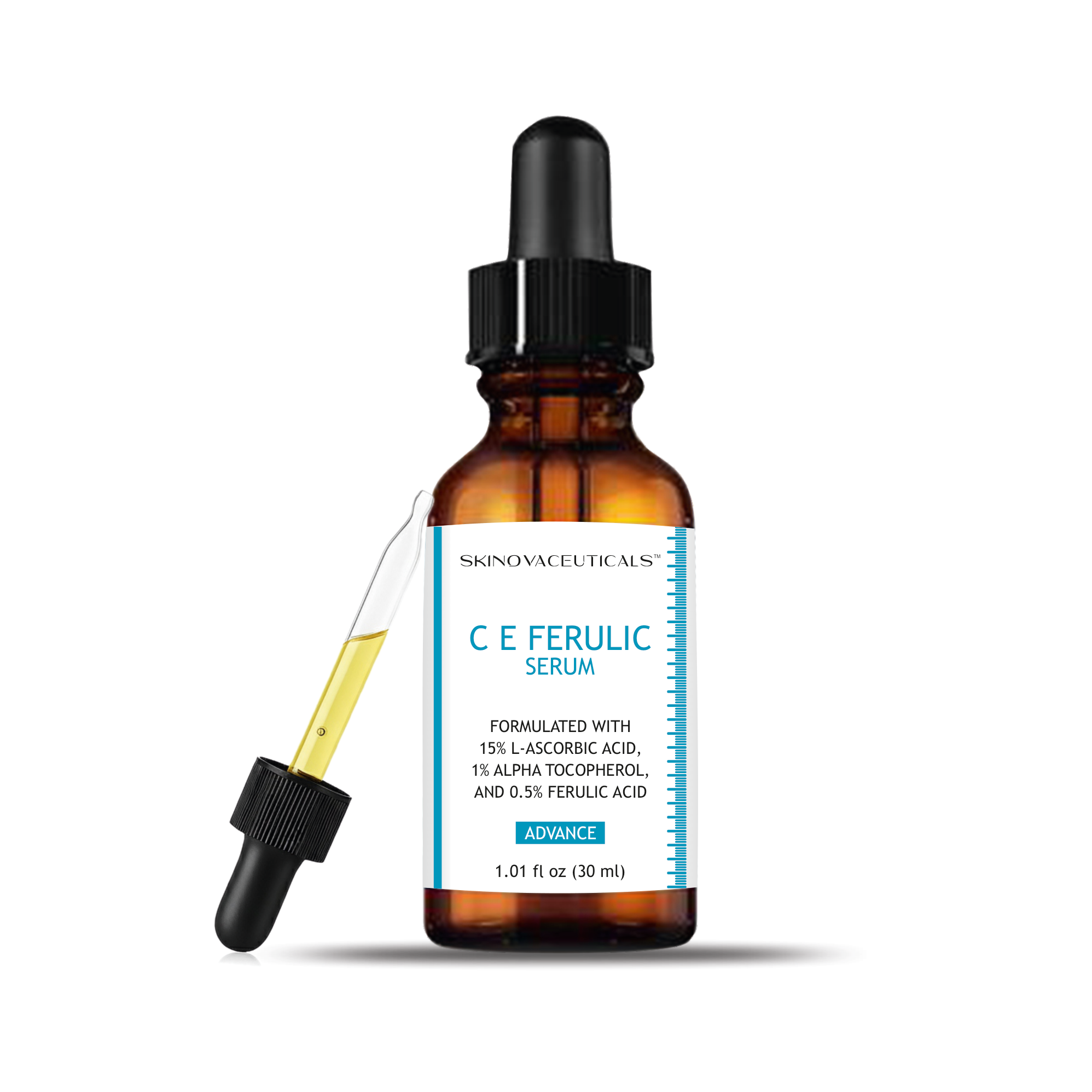 SkinovaCeuticals C E Ferulic with 15% L-Ascorbic Acid — Vitamin C Serum for Anti-Aging, Firming, and Brightening — 1.01 fl oz / 30 ml